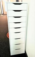 IKEA Alex witte ladekast 9 lades, Huis en Inrichting, Kasten | Ladekasten, Ophalen, Minder dan 50 cm, Gebruikt, 5 laden of meer