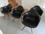 4 Eames DAW stoelen - replica Vitra, Gebruikt, Zwart, Design, Vier