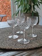 Vintage Port/ Likeurglaasjes - Set van 4, Antiek en Kunst, Antiek | Glas en Kristal, Ophalen of Verzenden