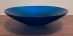 Fruitschaal glas blauw, Ophalen of Verzenden, Zo goed als nieuw, Rond, Glas