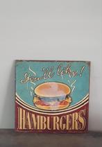Wandbordje *vintage*deco*stoer, Ophalen of Verzenden, Zo goed als nieuw