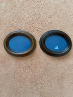 2 Ovale Antieke Houten Fotolijstjes - Zo Goed Als Nieuw, Ophalen, Zo goed als nieuw, Hout, Minder dan 50 cm