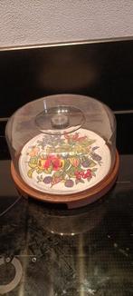 Vintage Taartplateau met Stolp, Ophalen of Verzenden, Gebruikt