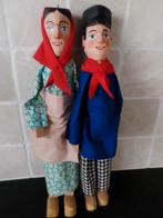 Houten poppen boer en boerin zijn 38 cm, Ophalen of Verzenden, Zo goed als nieuw, Pop