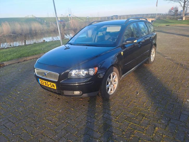 Volvo V50 2.4 140PK 2006 Zwart LPG G3, Auto's, Volvo, Particulier, V50, ABS, Airbags, Airconditioning, Boordcomputer, Centrale vergrendeling