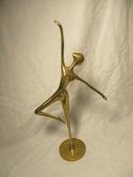 koper beeld dansende vrouw modern, Verzenden, Zo goed als nieuw, Mens