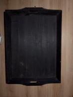 Groot houten dienblad zwart, Huis en Inrichting, Woonaccessoires | Dienbladen, Ophalen of Verzenden, Zo goed als nieuw, Rechthoekig