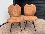 6 gebruikte eetkamer stoelen bruin, Huis en Inrichting, Stoelen, Gebruikt, Bruin, Ophalen of Verzenden, Stof