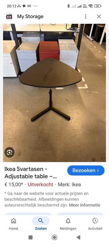 computer/bijzet tafel Ikea Svartasen beschikbaar voor biedingen