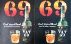 3 vintage advertenties reclames VAT 69 whisky 1981 drank, Ophalen of Verzenden, Gebruikt