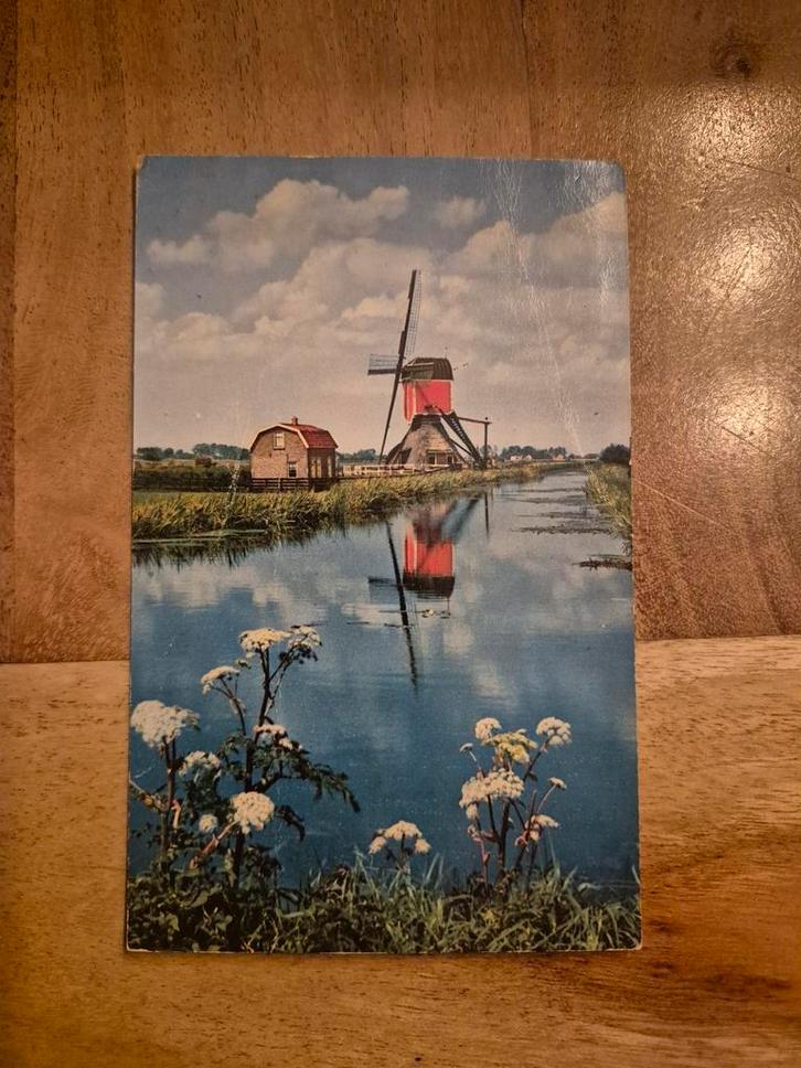 Ansichtkaart Hazerswoude - Wipwatermolen, Verzamelen, Ansichtkaarten | Nederland, Gelopen, Zuid-Holland, 1960 tot 1980, Ophalen of Verzenden
