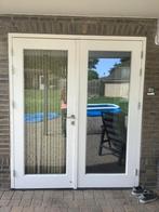 Houten kozijn met openslaande deuren. 2,15x1,85mtr, Doe-het-zelf en Verbouw, Ophalen, 120 cm of meer, 200 tot 215 cm, Hout