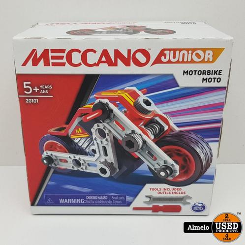 Meccano Junior - S.T.E.A.M.-bouwpakket Motorbike| Nieuw |, Kinderen en Baby's, Speelgoed | Actiefiguren, Zo goed als nieuw