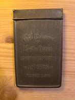 Antiek metalen kelnersboek Café Brasseur Émile Ostyn Anvers, Ophalen of Verzenden