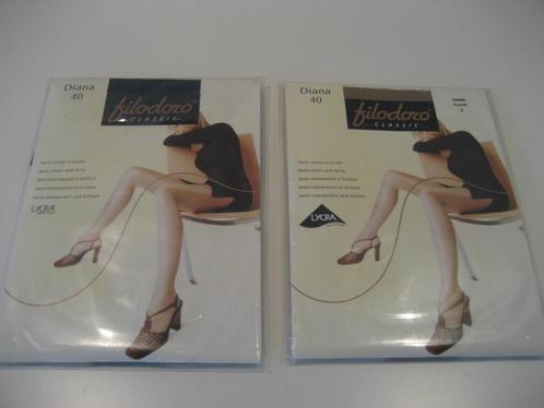 2 Paar panties medium 40/42 glans antracite en bruin 2708202, Kleding | Dames, Leggings, Maillots en Panty's, Nieuw, Panty, Maat 40/42 (M)