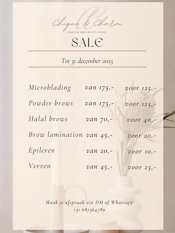 Wenkbrauwen sale tot 31-12-2025 beschikbaar voor biedingen