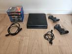 Playstation 4 slim 200 GB inc games, Ophalen, Gebruikt, Met 2 controllers, Slim