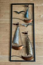 Wanddecoratie metalen schilderij boten. “SAIL”, Huis en Inrichting, Woonaccessoires | Wanddecoraties, Ophalen of Verzenden, Zo goed als nieuw