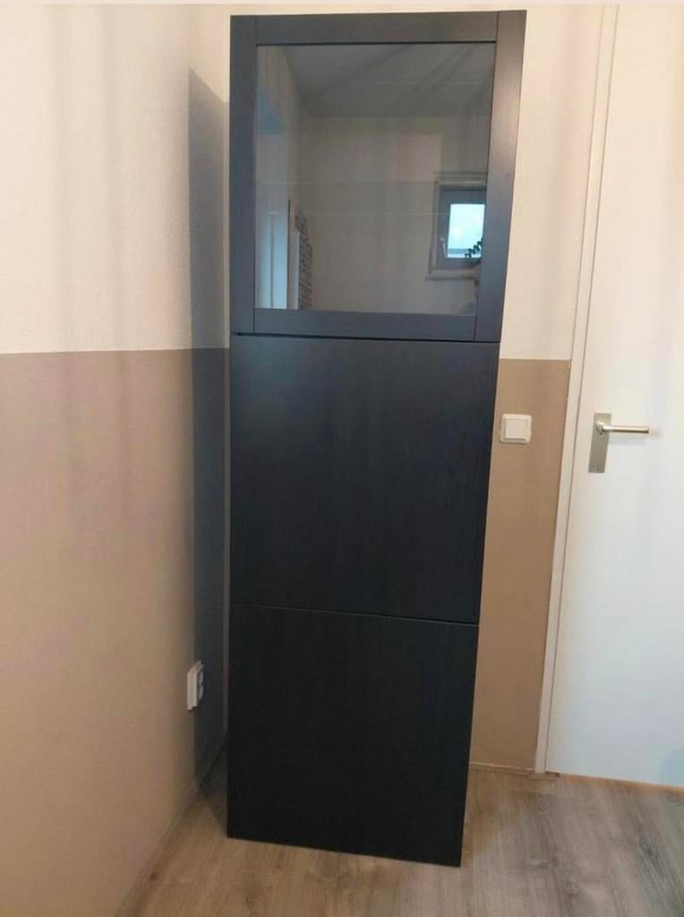 Ikea Besta vitrinekast met glazen deur, Huis en Inrichting, Ophalen, Met deur(en), 50 tot 100 cm, Zo goed als nieuw