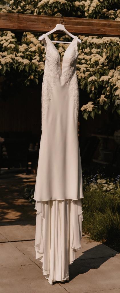 Trouwjurk ivory/nude  bieden!, Kleding | Dames, Trouwkleding en Trouwaccessoires, Zo goed als nieuw, Trouwjurk, Overige kleuren