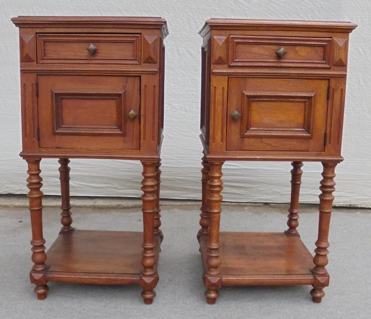 mooi stel nachtkastjes nachtkastje ladekastje, Antiek en Kunst, Curiosa en Brocante, Ophalen of Verzenden