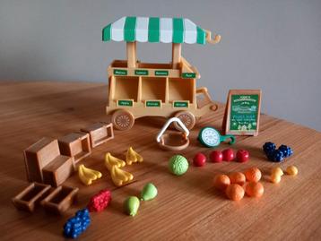 Sylvanian families fruitkar/kraam/koppelbaar compleet  beschikbaar voor biedingen