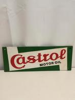 Gietijzer castrol motor olie reclame bord., Ophalen of Verzenden, Zo goed als nieuw, Reclamebord