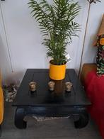 Opium tafel zwart 60x60  € 25, Huis en Inrichting, Tafels | Salontafels, Gebruikt, 50 tot 100 cm, 50 tot 75 cm, Vierkant