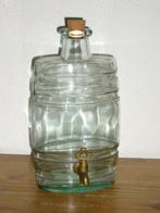 Drank Container Glas Ovaal / Koper Kraantje, Ophalen of Verzenden
