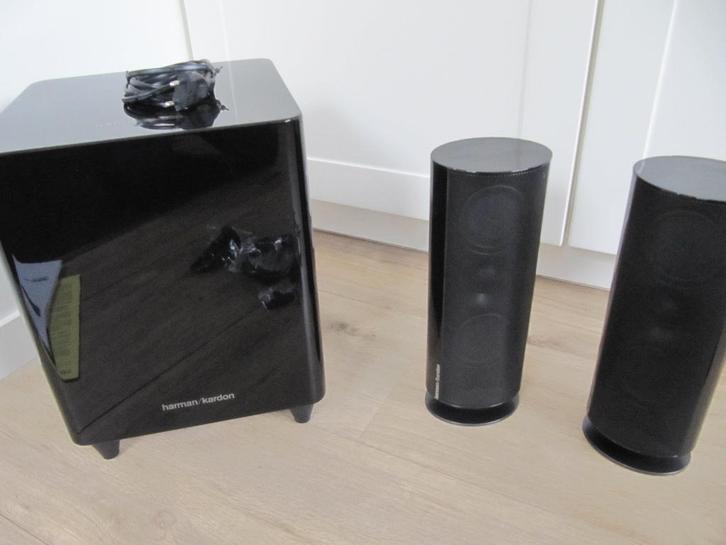 Harman/Kardon subwoofer en speakers, Audio, Tv en Foto, Luidsprekers, Gebruikt, Subwoofer, 120 watt of meer, Overige merken, Ophalen