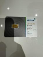 1g Umicore Gouden Baar 999.9 umicore, Ophalen of Verzenden, Goud