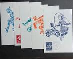 1958 Kinderzegels maxikaarten, Postzegels en Munten, Postzegels | Nederland, Verzenden, Na 1940, Gestempeld