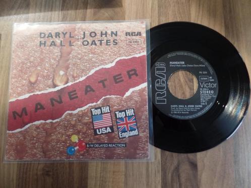 single  Daryl Hall & John Oates - Maneater B/W Delayed React, Cd's en Dvd's, Vinyl Singles, Gebruikt, Single, Pop, 7 inch, Ophalen of Verzenden