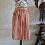 Tom Tailor | plooi rokje | pink | gold | XL | 42, Kleding | Dames, Rokken, Maat 42/44 (L), Zo goed als nieuw, Knielengte, Roze