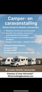 Camper/caravan stalling, Caravans en Kamperen, Ophalen, Zo goed als nieuw