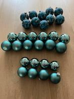 Prachtige Turqouis kerstballen, Diversen, Kerst, Ophalen of Verzenden, Zo goed als nieuw