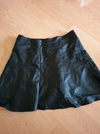 Zwarte lederlook rok - Maat L, Zwart, Maat 42/44 (L), Ophalen of Verzenden, Gedragen