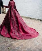 Hennajurk bordeaux, Kleding | Dames, Trouwkleding en Trouwaccessoires, Ophalen, Zo goed als nieuw, Trouwjurk