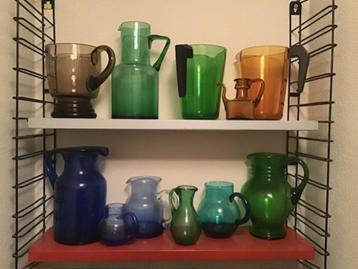 Set van diverse retro waterkannen - jaren 70  beschikbaar voor biedingen