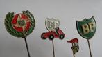 BP motorolie speldjes 4 x, Verzamelen, Speldjes, Pins en Buttons, Verzenden, Gebruikt, Merk, Speldje of Pin