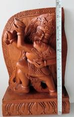 Zeer grote hand gesneden mahoniehouten religie beeld, Ophalen of Verzenden, Gebruikt