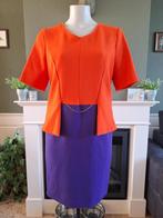 Caroline Biss schitterende oranje paarse jurk 38 M Gratis V., Kleding | Dames, Maat 38/40 (M), Verzenden, Oranje, Zo goed als nieuw
