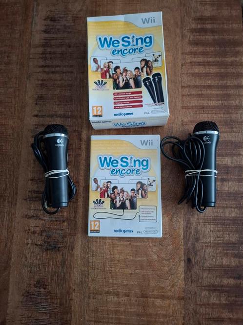 Nintendo wii familie Karaoke setje met twee microfoons., Spelcomputers en Games, Games | Nintendo Wii, Zo goed als nieuw, Sport