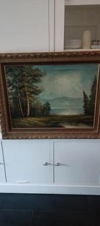 Olieverfschilderij Landschap, Antiek en Kunst, Kunst | Schilderijen | Klassiek, Ophalen of Verzenden