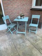 Mooi bistroset, Tuin en Terras, Tuinsets en Loungesets, Ophalen, Zo goed als nieuw, Bijzettafel, 2 zitplaatsen