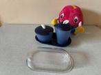 Z.G.A.N. roomstel met bonbonschaaltje TUPPERWARE BLAUW, Huis en Inrichting, Keuken | Tupperware, Ophalen of Verzenden, Zo goed als nieuw