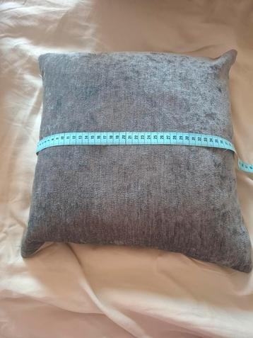 Grijs groen sierkussens 40 bij 40cm beschikbaar voor biedingen