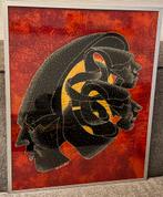 Indonesische batik op doek, Chandra - Jakarta 1995, Ophalen of Verzenden