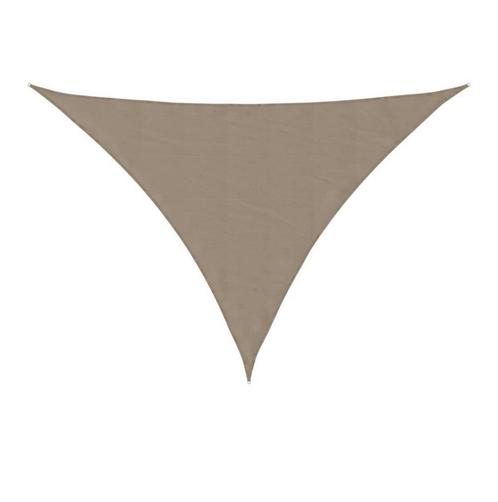 Driehoekig schaduwdoek 4x4x3, Taupe - SPLINTERNIEUW!, Tuin en Terras, Schaduwdoeken, Nieuw, Ophalen of Verzenden