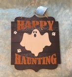 HAPPY HAUNTING DECORATIE, Ophalen of Verzenden, Nieuw, Versiering, Halloween of Griezel